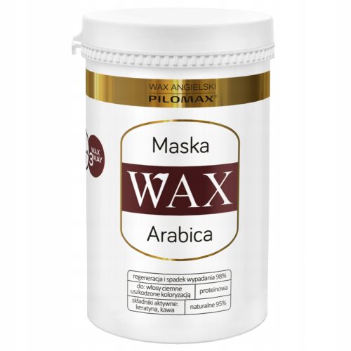 Maska za obnovu bojane tamne kose - Wax Arabica 480 ml