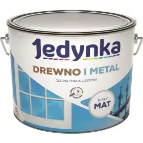 Bijela boja za drvo i metal, mat, 10 L