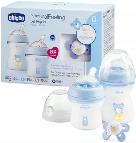 CHICCO Set bočica protiv grčeva 150ml + 250ml + duda