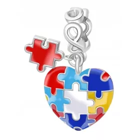  CHARMS puzzle srce srebro s925