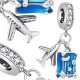  CHARMS avionski putni kovčeg srebrni s925