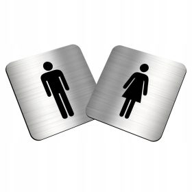 WC natpisi, WC set, 10x10cm