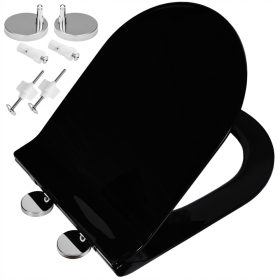 WC sjedalica Aqui SLIM za WC školjku Cersanit Roca, crna