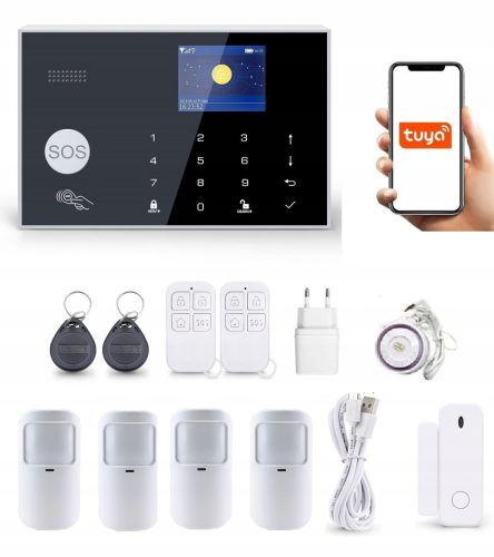 BEŽIČNI ALARM LCD 2.4' GSM WiFi TUYA POL