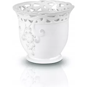    Polnix posuda za cvijeće 13 cm x 13 x 11 cm promjer 13 cm keramika bijela