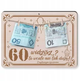  OKVIR POKLON ZA 60. ROĐENDAN, vidiš, i nije TAKO PUNO