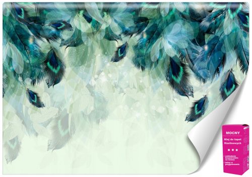 FOTO TAPETA ŠARENO PERJE LIŠĆE PRIRODA 250x175