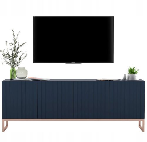 Samostojeći TV ormarić ELPIS Glamour Granatowy Mat 150 cm x 53 cm x 36,5 cm