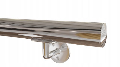 Nerđajuća Inox Zidna Ograda Ø 42,4 x 200 cm Polirana s Certifikatom