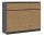  Komoda TopEshop 3D3S 120 x 40 x 97 cm antracit mat
