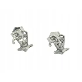 Srebrne naušnice sa nitom Stańczyk 09