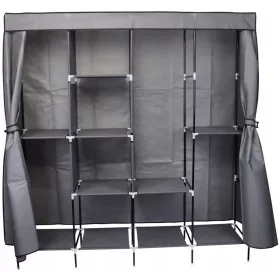 Saska Vrtni Ormar 168x45x172 cm u Nijansama Sive