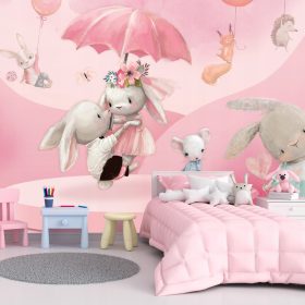 Foto tapeta za dječju sobu 400x280 roza TAPETA