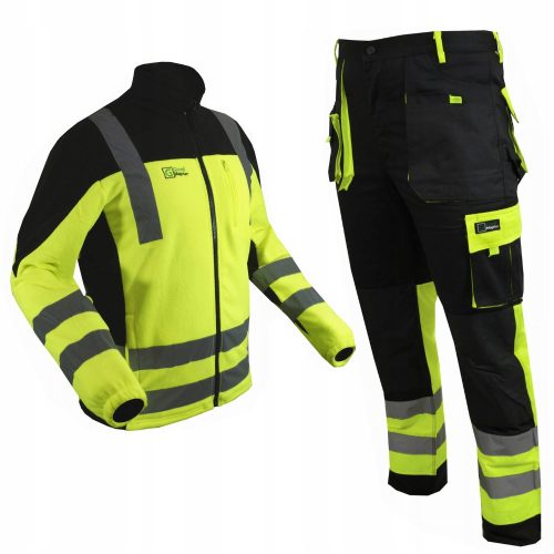 Radne hlače za radnike GoodMajster ADMIRAL + RANGER HI-VIS L