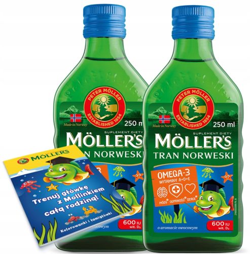 Möller's Tran Norweski s voćnim okusom + besplatna bojanka za djecu!
