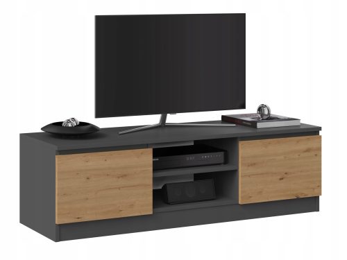 TV STOLIĆ 120 CM ANTRACIT STOLOM, ARTISAN HRAST