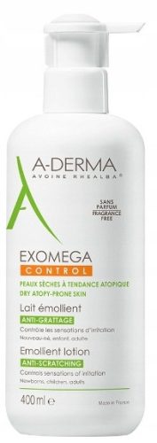 A-Derma Exomega emolijentno mlijeko za tijelo s ekstraktom zobi, 400 ml