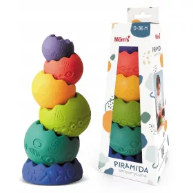 Piramida senzorne igračka za bebe Hencz Toys 26 cm