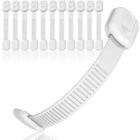   Baby-Protection sigurnosna brava za ladice s bijelom bojom - set od 10 komada
