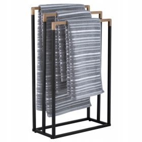 Luksuzni stalak za ručnike Yoka Home ZOLA 2 - crna