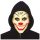 Maske za lice Zli Klaun Smiješna Smrt Lateks Bež smeđa Halloween