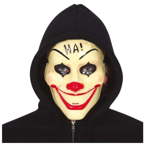 Maske za lice Zli Klaun Smiješna Smrt Lateks Bež smeđa Halloween