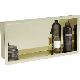 MEXEN X-WALL-R POLKA ZA UGRADNJU S KOŠULJOM 45x20 ZLATNA