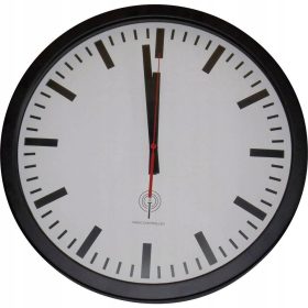 Eurochron zidni sat bijeli, crni 40cm