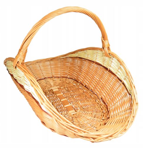 Pletena KOŠARA ZA DRVA Košara za kamin XL 68cm