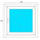 PVC PROZORI 650x650mm UCHYLNO-ROVI BIJELI DES