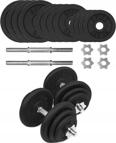  Podesive bučice od lijevanog željeza SportForFun 2x 20 kg