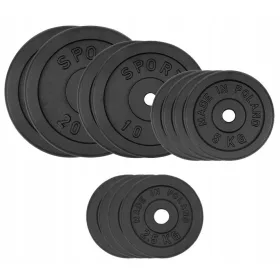 SportForFun set utega od lijevanog željeza 90 kg