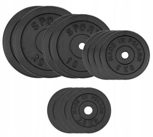 SportForFun set utega od lijevanog željeza 90 kg
