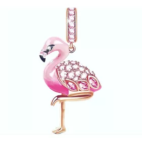  MD CHARMS privjesak ružičasti flamingo zlatne noge S925