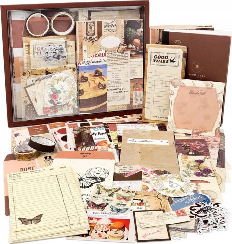 Dječji Vintage Scrapbooking Komplet Naljepnice 346 kom.