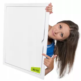 Vrata za pregled AirRoxy 30 x 40 cm ABS bijela