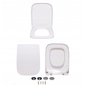 WC Daska Xena Bijeli Duroplast 45x35 cm s Metalnim Zawiasem