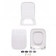 WC Daska Xena Bijeli Duroplast 45x35 cm s Metalnim Zawiasem