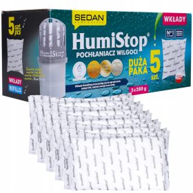HumiStop PWZ5549 Kartuše za Upijač Vlage - Set od 5 komada