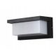 Lampa za vanjsku uporabu s senzorom pokreta i sumraka - Elegantna crna zidna svjetiljka s E27 grlom