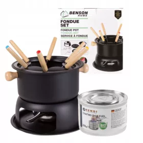 OKOLADNI FONDUE SET ZA 6 OSOBA SA PODGRJEVAČEM