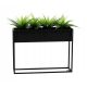 Moderni metalni stalak za cvijeće 60x80cm crni LOFT