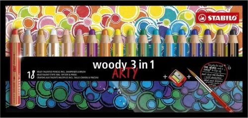 Stabilo Woody kreda sa šiljilom (18 komada)