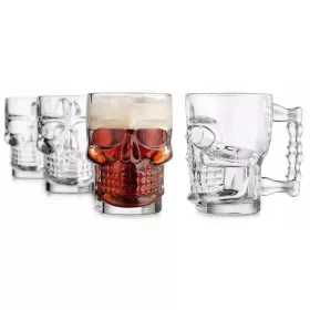 Krigle za pivo s lubanjom 500 ml 1 kom.