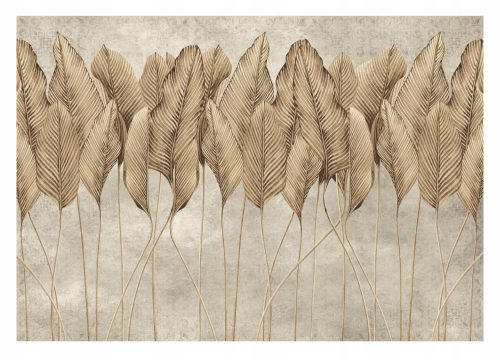 Zidna slika FEATHER LEAVES 3D imitacija betona 312x219