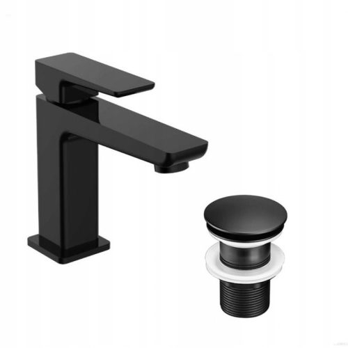 OMNIRES PARMA crna baterija za umivaonik s stalakom PM7410BL