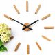 ModernClock crni, bakreni zidni sat, 65 cm