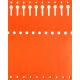Tyvek etikete 12,7x220mm 2500 kom narančaste