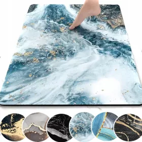   Kupaonska prostirka Luksuzna Mat XXL Antipozlizgava | Kvalitetna i funkcionalna kupaonska prostirka XXL dimenzija 50 x 80 cm, idealna za kupaonicu, kuhinju, pod prysznic i kadu. Ova prostirka nudi izv