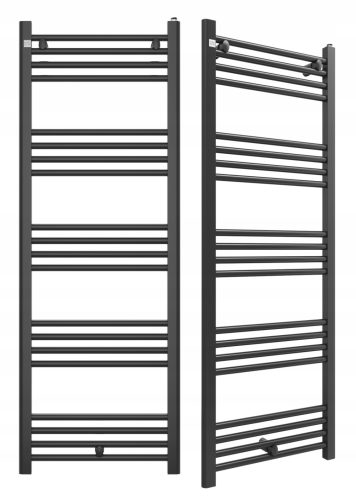 Kupaonski radijator crne boje 140/50 cm Puerto